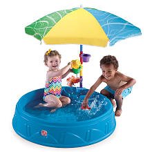 Another safer kiddie pool option, constructed from a plastic.